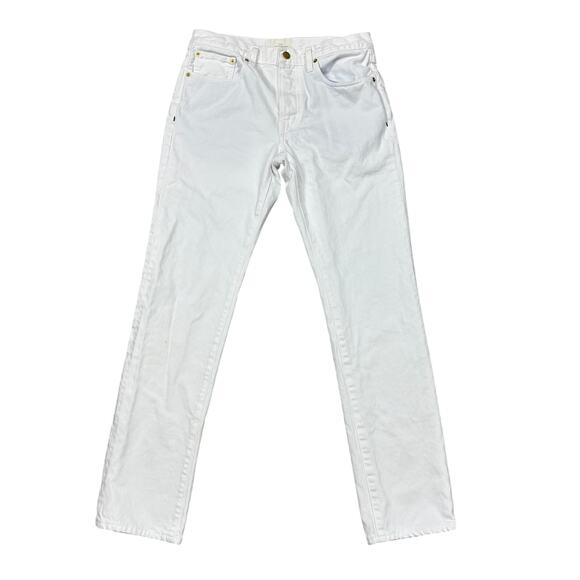 $175 Sid Mashburn Slim Straight Jean White Denim Men's 31x30